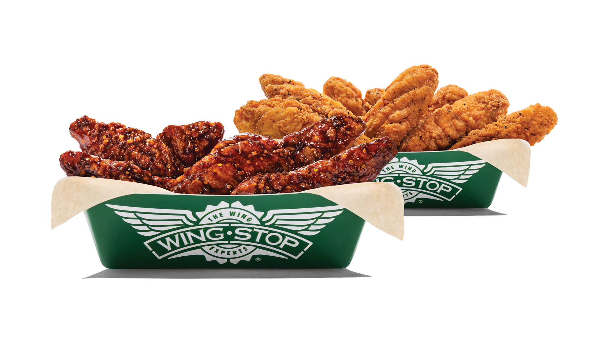 15 of our Crispy Tenders with up to 4 flavors and 3 dips